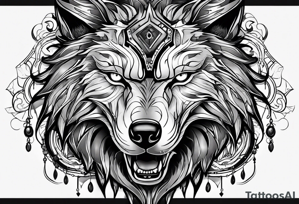 Lobo wolf for a male tattoo tattoo idea