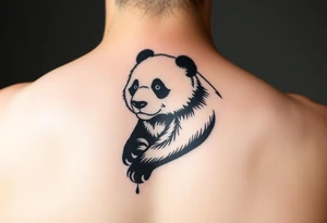 panda bear for arm placement tattoo idea