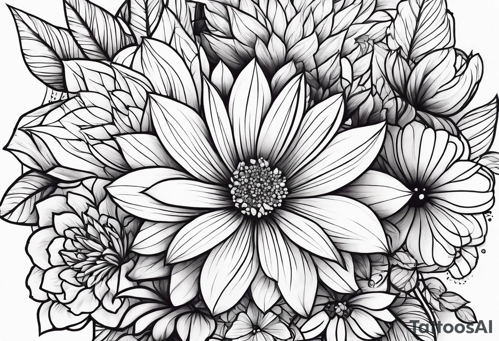 Flower tattoo idea