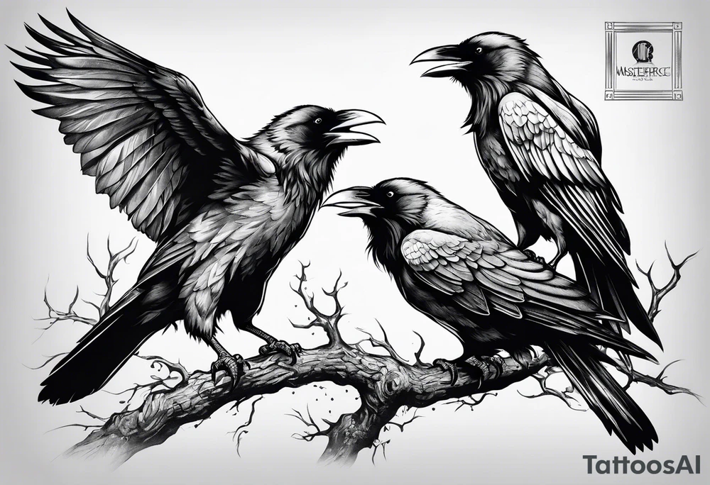 three ravens tattoo idea