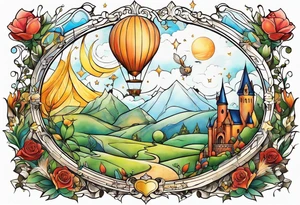 literary tattoo with the little prince, divergent, the hunger games and harry potter tattoo idea