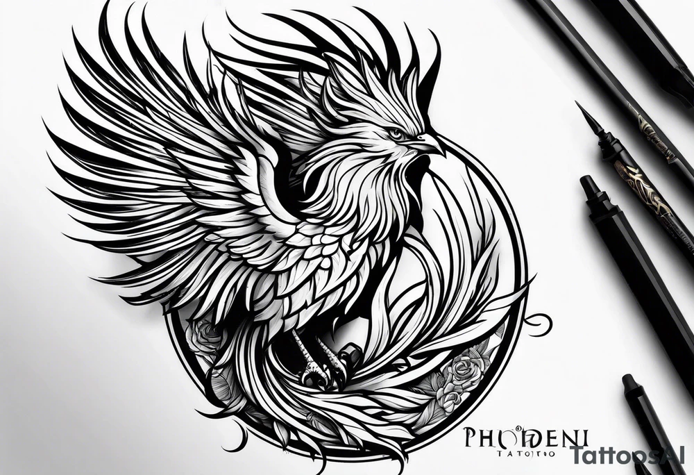 phoenix tattoo idea