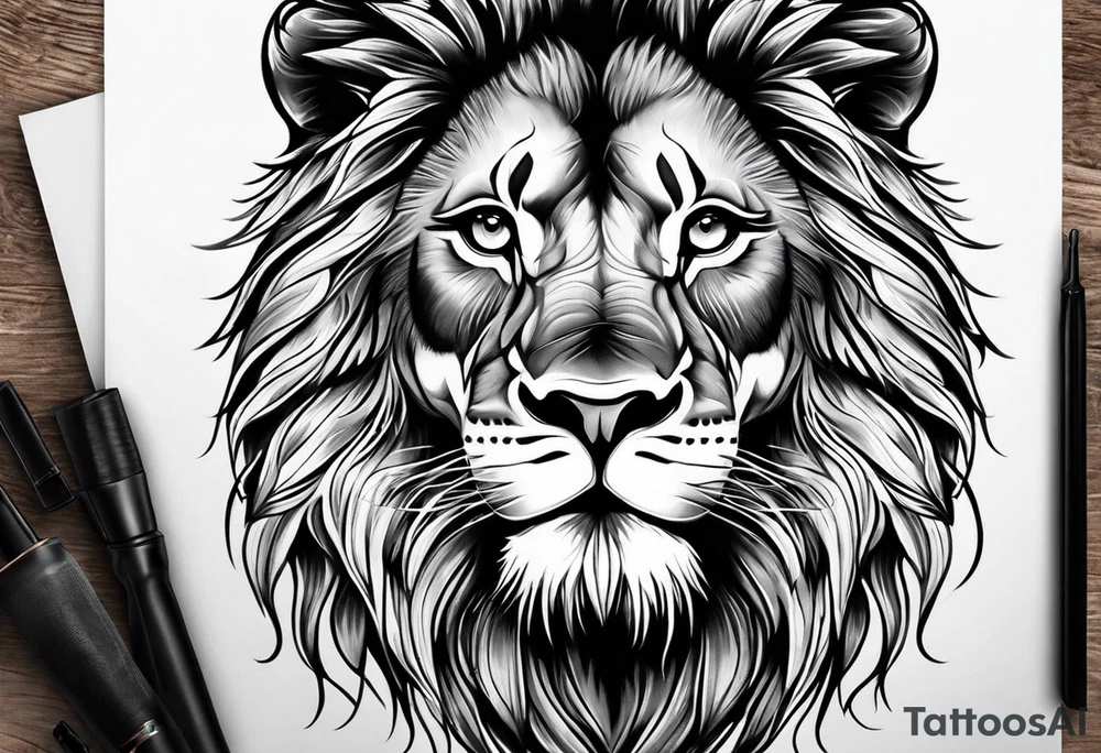Lion tattoo idea