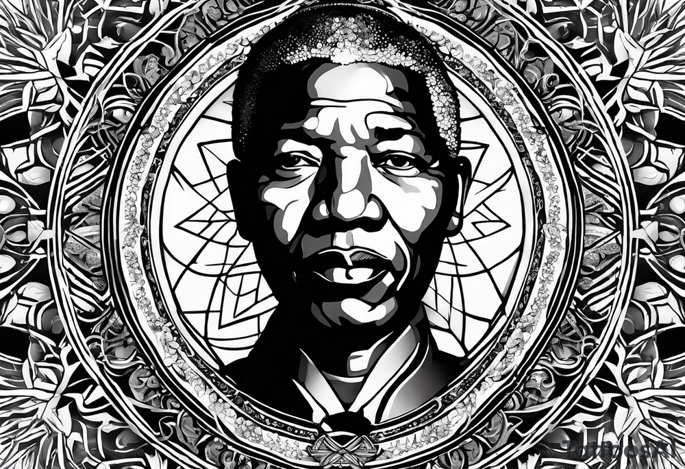 Un simbolo de mandela, que inclluya palabra "faith" tattoo idea