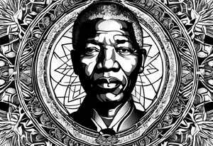 Un simbolo de mandela, que inclluya palabra "faith" tattoo idea