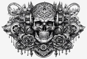 machine arm tattoo idea
