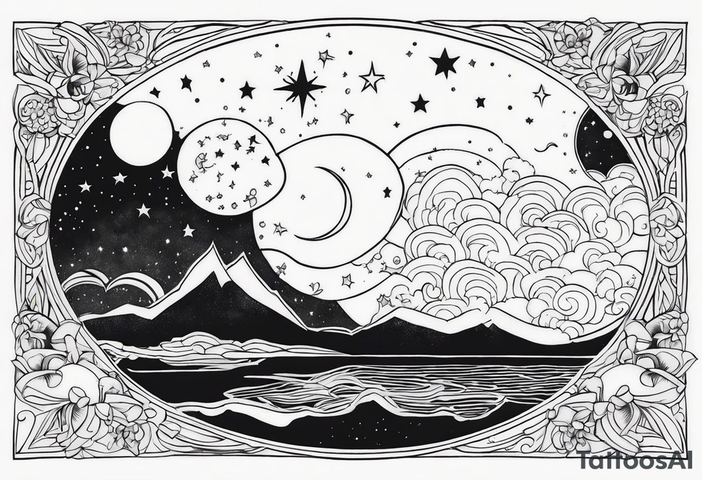 night Sky tattoo idea