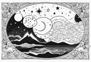 night Sky tattoo idea