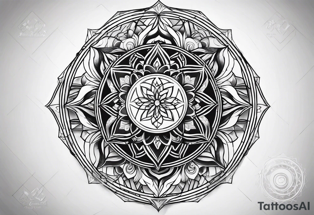 sacred geometry tattoo idea