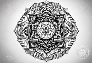 sacred geometry tattoo idea