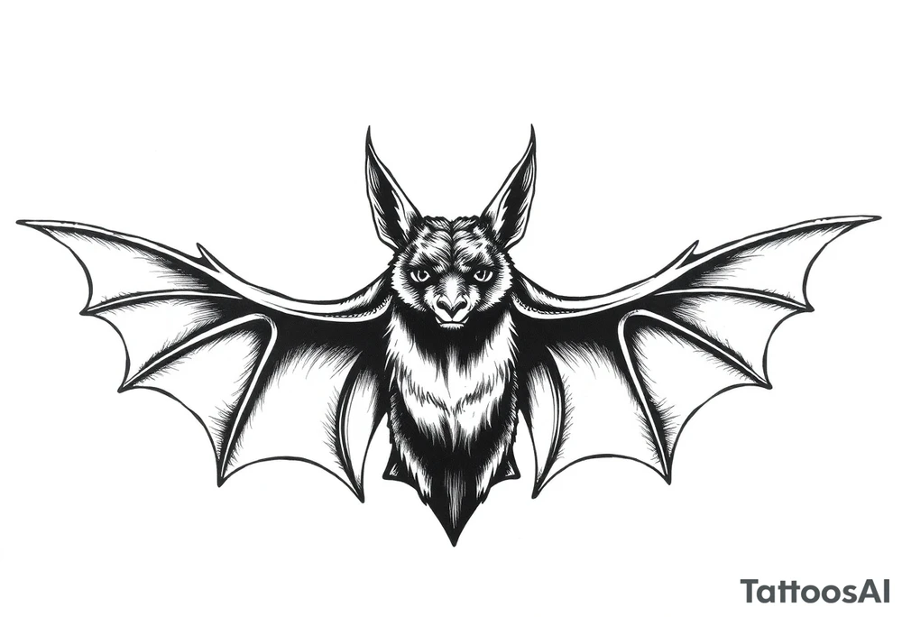 Bat tattoo idea