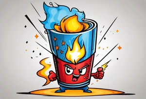 stick of dynamite trying to blow out his own burning fuse tattoo idea