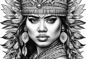 Tohono Oʼodham tattoo idea