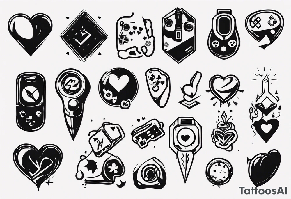 Love, introvert, gaming tattoo idea