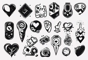 Love, introvert, gaming tattoo idea