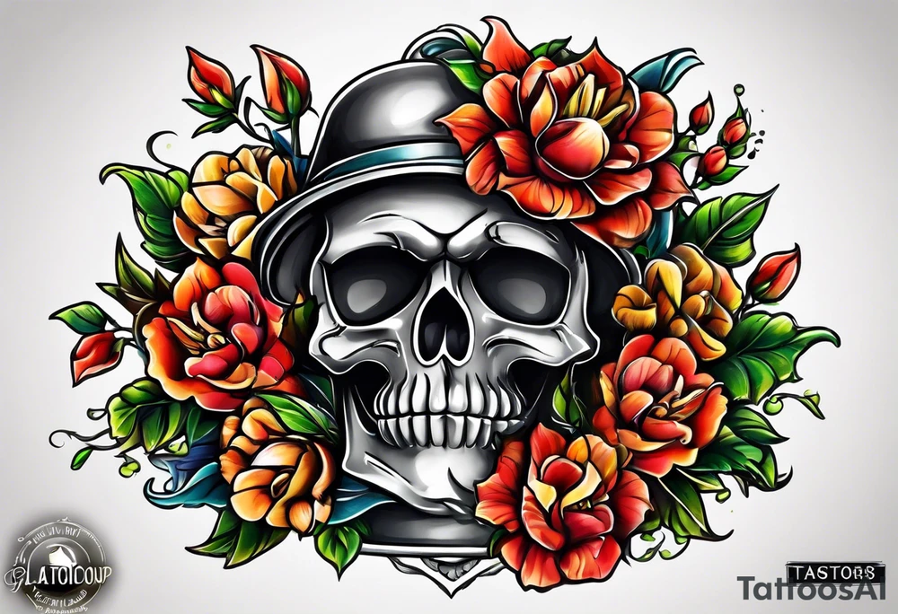 Flowerbucket Alcadon tattoo idea