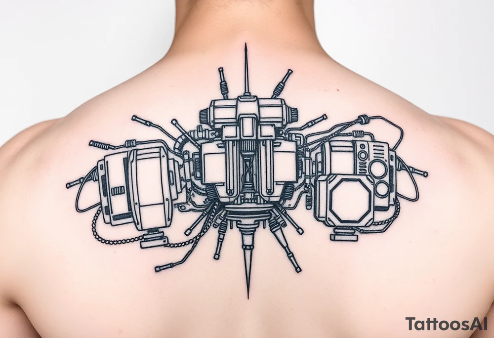 Mechatronics themed friend tattoo tattoo idea