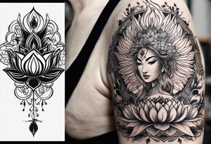 Words “I’ve still got a lot of fight left in me”. Lotus flower or phoenix or some symbol of strength. Want it to be delicate looking. tattoo idea