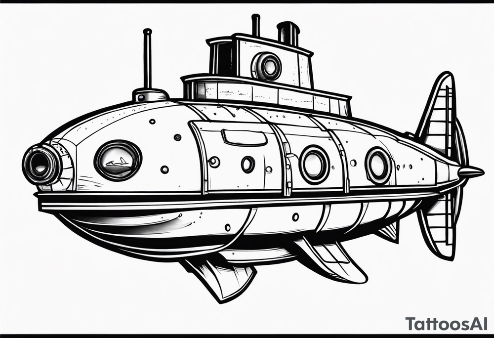 submarine tattoo idea
