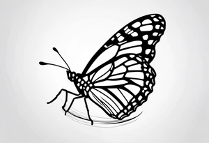 monarch butterfly tattoo idea