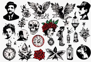 BANKSY ART STYLE tattoo idea