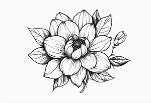 January birth flower tattoo idea