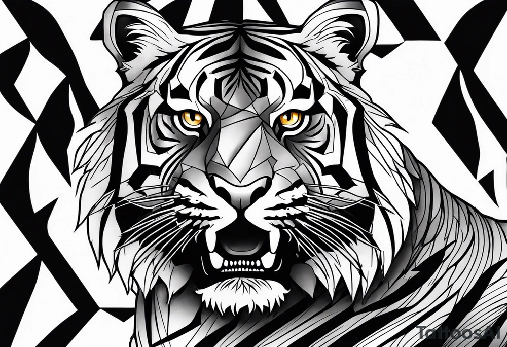 tiger stripes tattoo idea