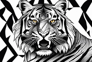 tiger stripes tattoo idea
