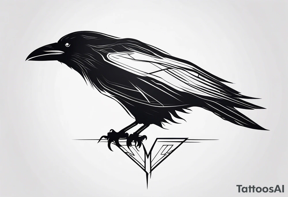 Raven tattoo idea