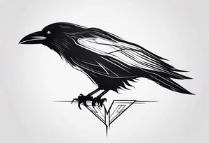 Raven tattoo idea