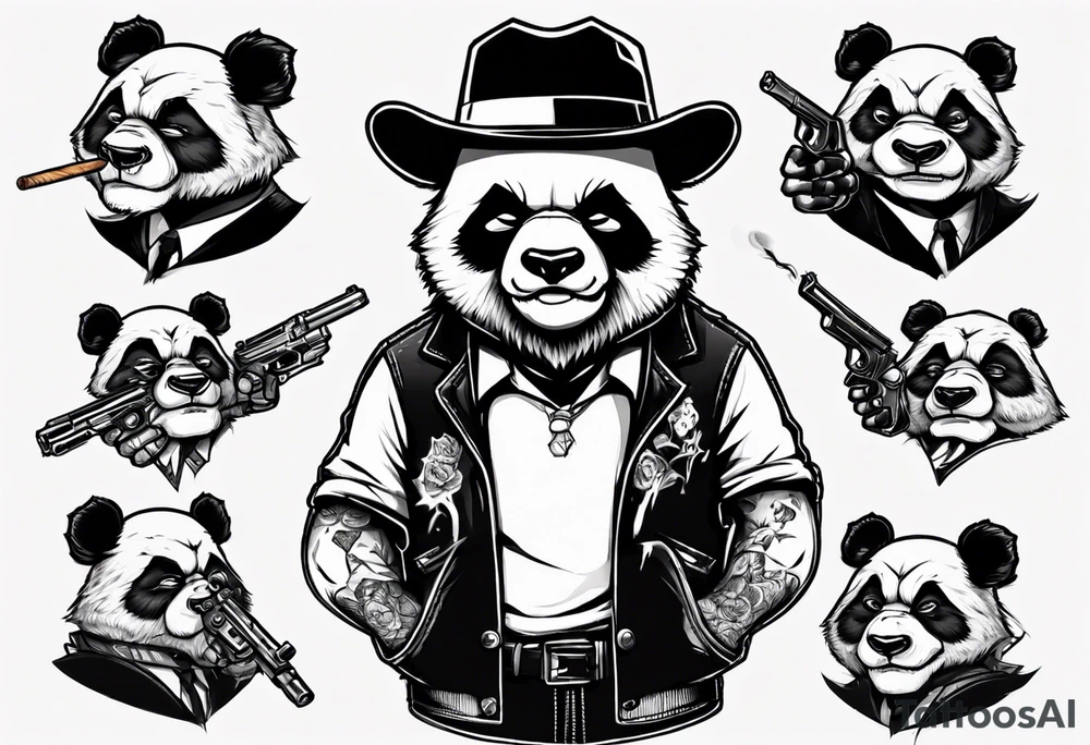 gangster panda angry

smoking with a gun tattoo idea