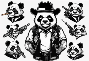 gangster panda angry

smoking with a gun tattoo idea