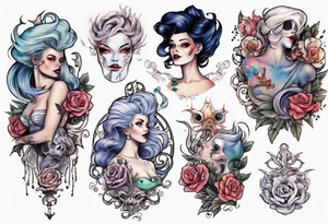 Ursula but young and beautiful tattoo idea