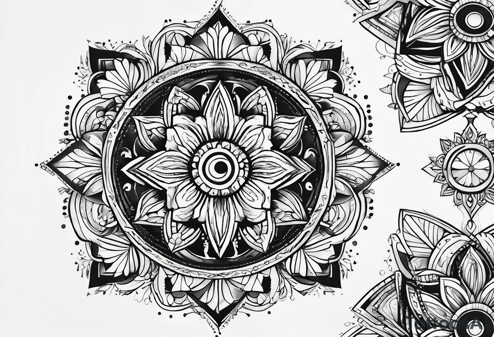 geometric tattoo idea