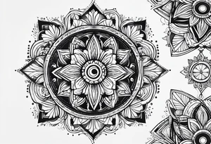 geometric tattoo idea