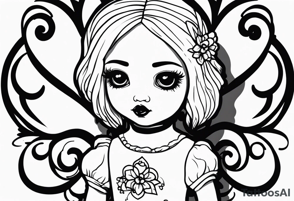 Creepy Doll tattoo idea