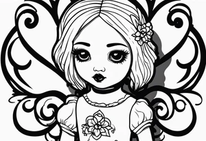 Creepy Doll tattoo idea