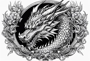 ice dragon tattoo idea
