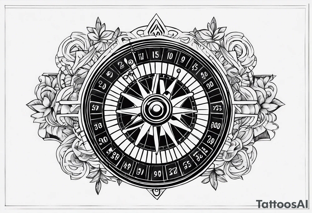 Roulette tattoo idea