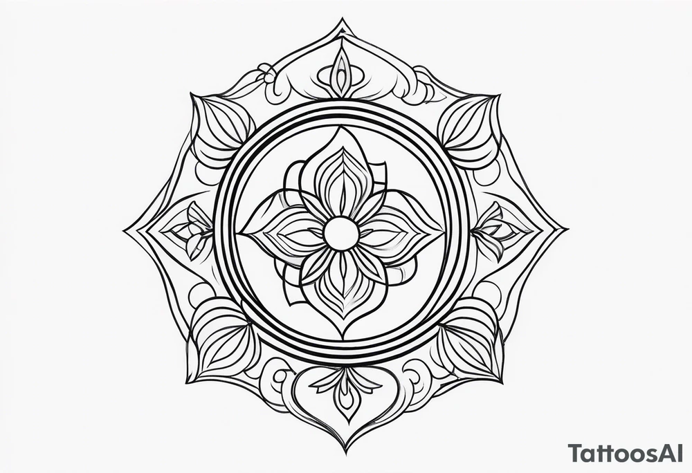design a tattoo in concept of karma tattoo idea