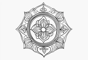 design a tattoo in concept of karma tattoo idea