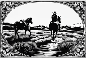 Red Dead redemption horse shoe tattoo idea