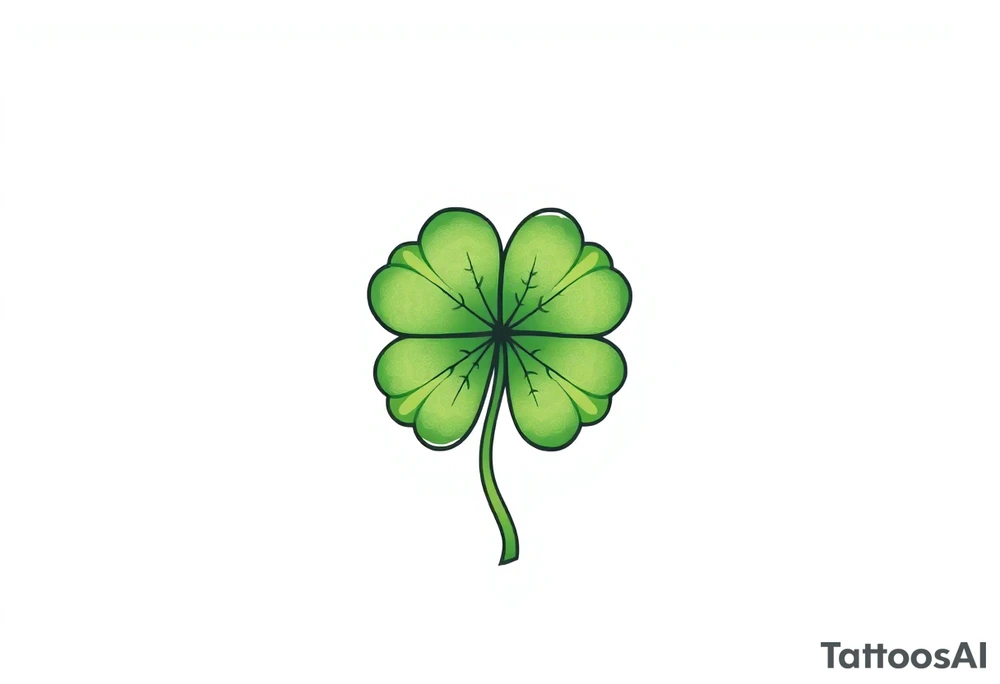 4-leaf clover tattoo idea