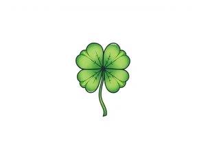 4-leaf clover tattoo idea