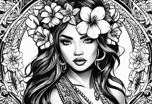 hula girl tattoo idea