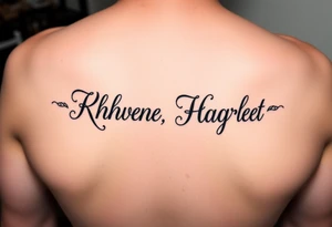I have three kids. Rhiannon, Hazel, Gareth. I’d like some tattoo ideas. Either their names. Or things that symbolize them. Birth months are December, July, and November, respectively. tattoo idea