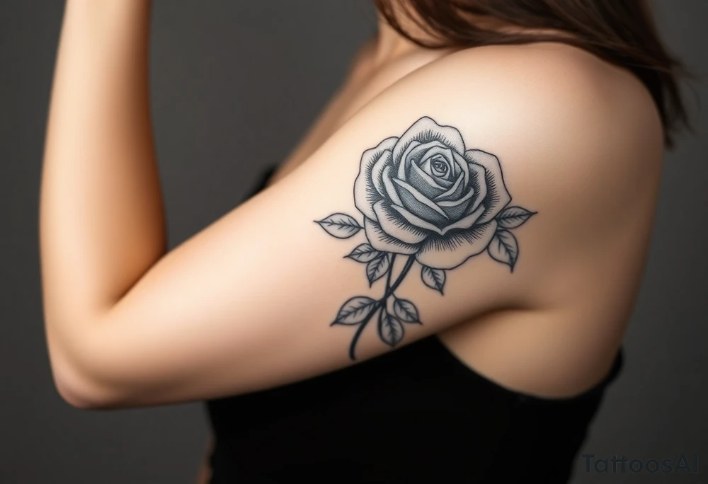 rose and mum tattoo tattoo idea