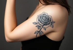 rose and mum tattoo tattoo idea