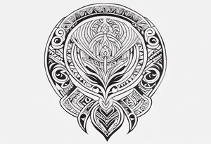 Maori back and neck tattoo tattoo idea