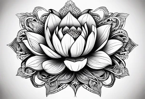 lotus flower tattoo idea